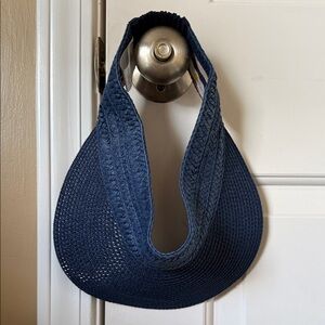 Boden Navy Woven Visor